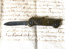 Couteau ancien, canif pliant  Coursolle : Tacot, voiture, 1924