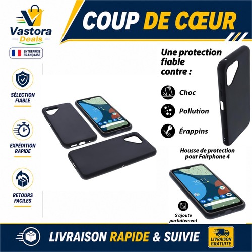 Coque tpu noir pour fairphone - tpu,