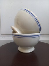 2 Bols GIEN Porcelaine opaque