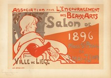 Affiche Art Nouveau Salon De