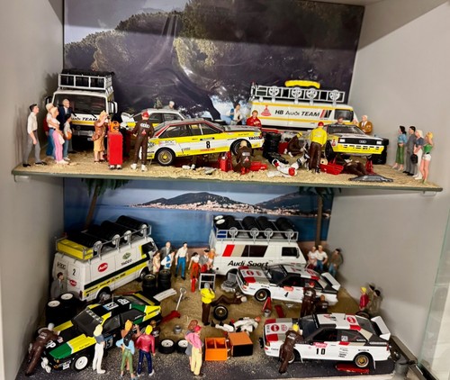 Diorama assistance rallye audi - assistance,