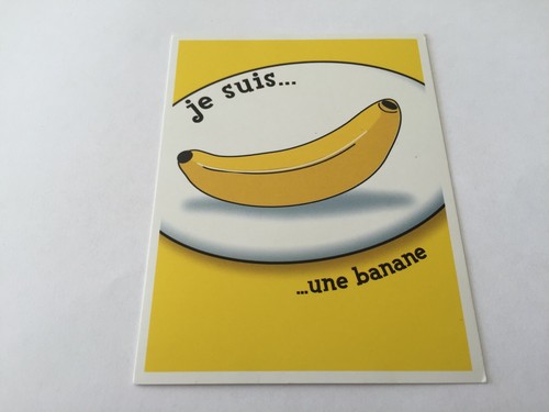 Carte suis une banane - je,
