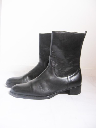 Bottines cuir - en,