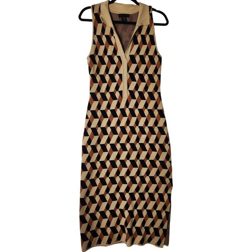 Geometric print sleeveless - print,