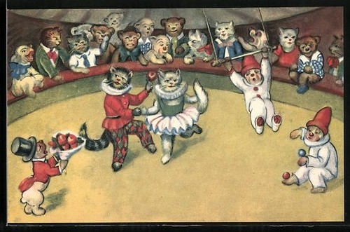 Enfants chats comme - , artistes