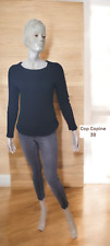 Cop Copine Taille 38 Superbe sweat shirt noir femme pullover pull