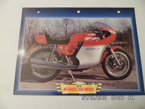 Carte fiche moto agusta 750 - carte,