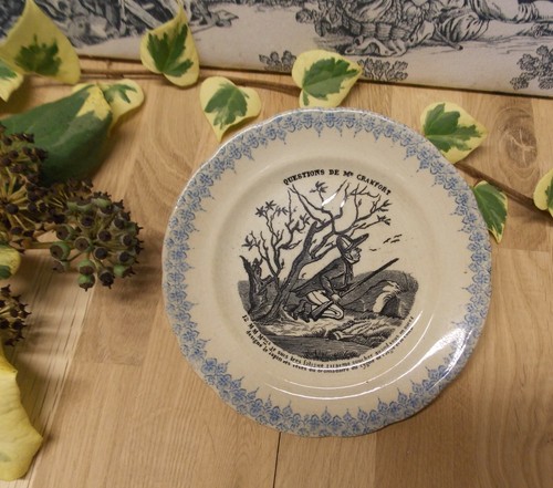 Ancienne assiette parlante - assiette,