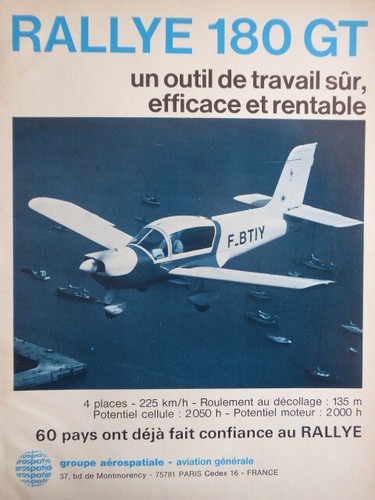 1973 pub aerospatiale - pub,