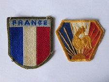 LOT 2 PATCHS FRANCE LIBRE 39-45 / CEFI CORPS EXPEDITIONNAIRE ITALIE  