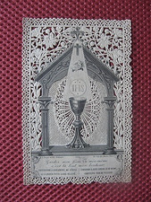 ++"0471"      Ancienne Image Pieuse Canivet Dentelle