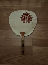ANCIEN ÉVENTAIL JAPONAIS UCHIWA PAPIER BOIS 