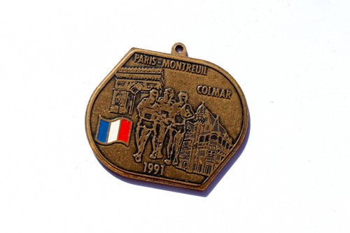 Ancien medaille sport course - sport,