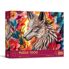 - Puzzle Effet 3D Loup - 1000 Pièces - 40ème Anniversaire  Paper Art Puzzle P...