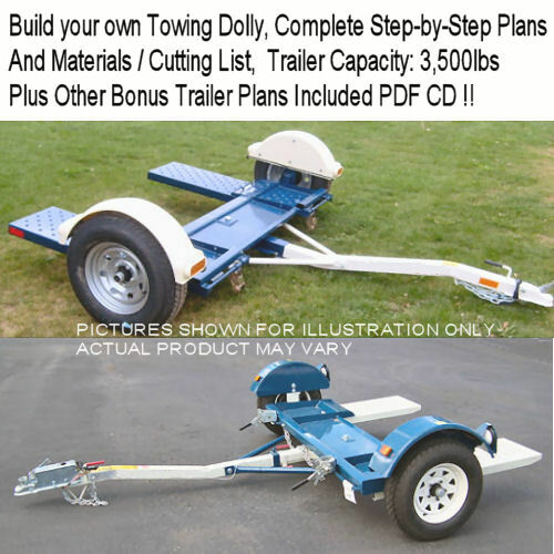 Car tow dolly plans build - dolly,