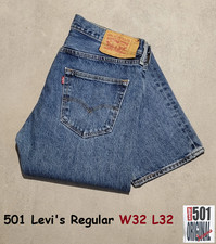 Levi's 501 Mexique Jeans Coupe Droite Regular W32 L32 Taille 42 Coton 100%