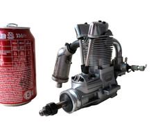 Gros Moteur 4 Temps Saito 125 Vintage 4 Stroke RC Model Engine Made in Japan