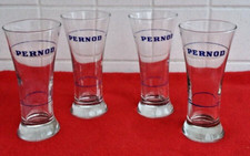 Superbe lot de 4 anciens verres pernod