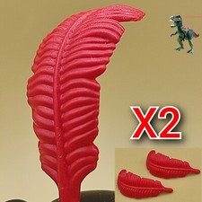 X2 Playmobil stylo rouge-chapeau-tricorne-capitaine pirate-soldat-officier an...