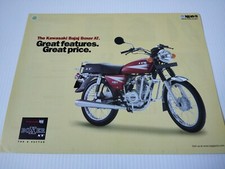 Bajaj Kawasaki Boxer AT 100cc de 2001 UK Prospectus Catalogue Brochure Moto