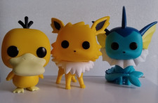 Lot de 3 figurines Funko Pop! Pokémon Aquali Voltali Psykokwak