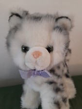 H/  Peluche Chat blanc et noir