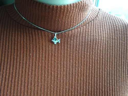 Chaîne pendentif poisson - chaîne,,