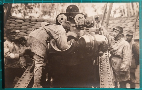 Photo ww1 artillerie obusier - photo,