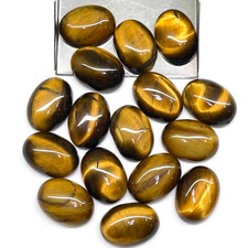 16 Pièces Naturel Tigre Eye