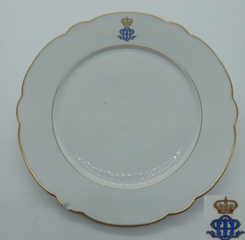 Assiette couronne royale armes - assiette,