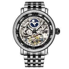 Stuhrling 3922 4 Spécial Réserve Automatique Double Temps Acier Montre Homme