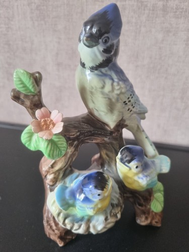 Figurine porcelaine oiseaux