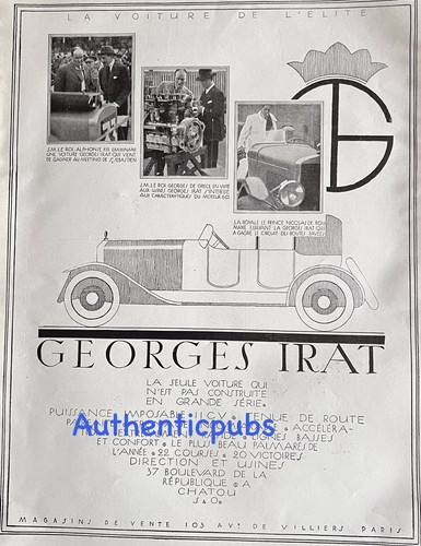 Publicite georges irat - georges, la