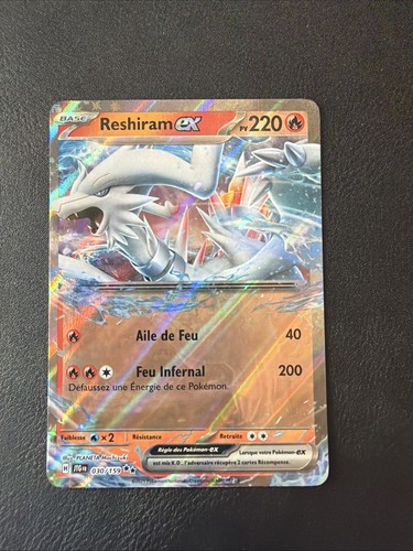 Carte pokémon reshiram - carte, ex