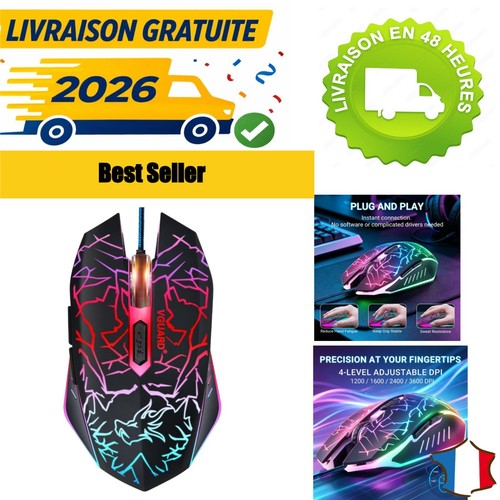 Souris gamer filaire usb - gamer,