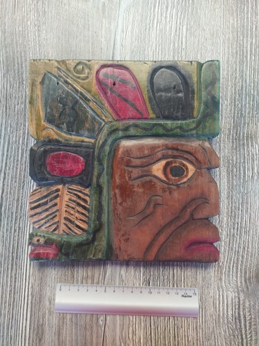 Masque panneau mural en bois - /,