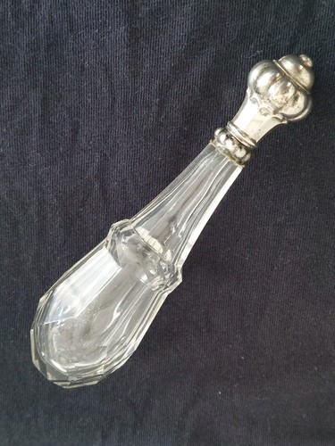 Flacon sel cristal argent - cristal, &