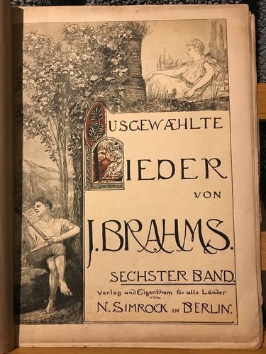 Johannes brahms lieder - lieder, recueil