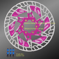 Disque de frein VTT 160mm aluminium alliage acier carbone boulon 6 trous