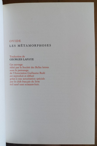 Ovide les metamorphoses - metamorphoses,
