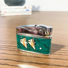 Briquet vintage Sunflower années 70 – Design poissons tropicaux