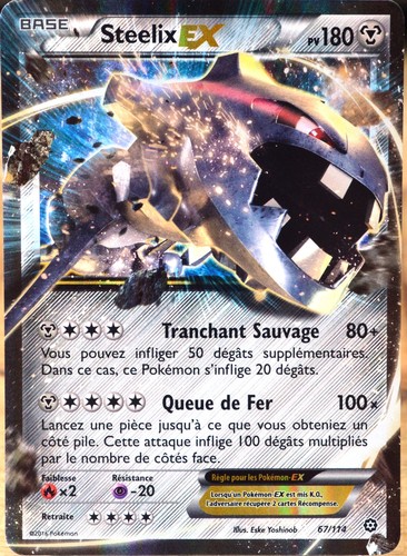 Carte pokémon 114 steelix - carte,