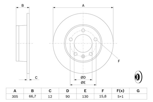 Disque frein axe arrière - de,