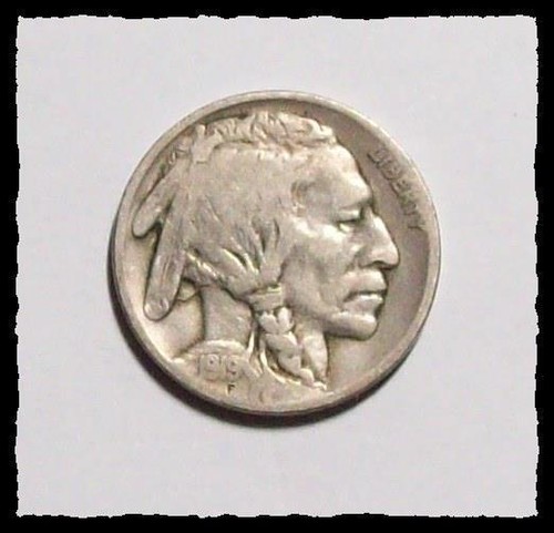 1919 buffalo nickel - , indian