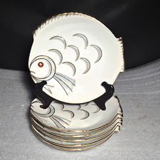 ? 6 assiettes à poisson en porcelaine Limoges