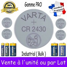 Piles CR2430 VARTA - Dispo aussi CR 2016 2025 2032 2450 LR03 LR6 6LR61 LR14 LR20