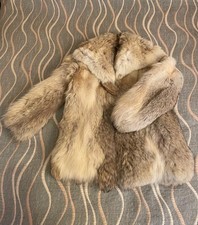 Manteau mi long fourrure vintage très bon état taille 38