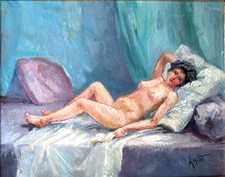 Ancien TABLEAU Huile sur