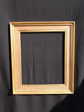 Cadre chêne cérusé et doré