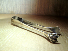 PINCE à SUCRE MONOGRAMMEE plaqué argent Silver pl. CHRISTOFLE Sugar Tong XIXe